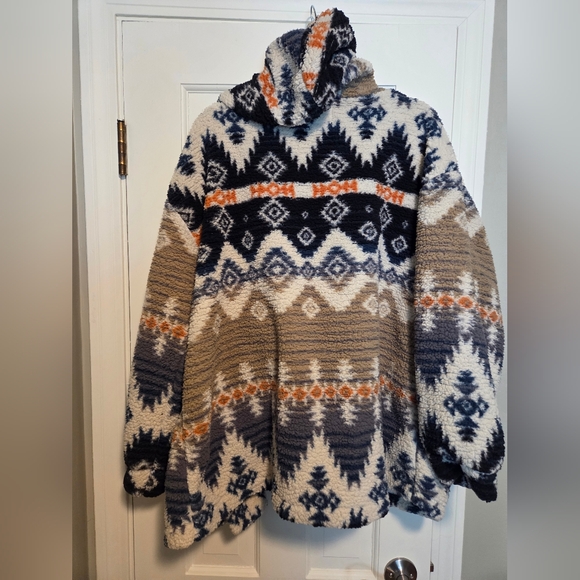 Cozy Sabrina Lauren 2X Patterned Jacket - Picture 2 of 8